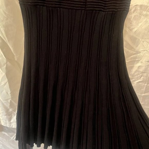 Candie's Womens Juniors Striped Choker Gigi Skater Sweater Dress Black Size XL - Picture 7 of 11